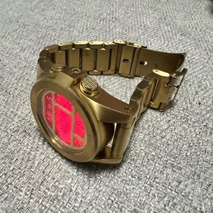 Nixon The Unit SS Gold watch.
